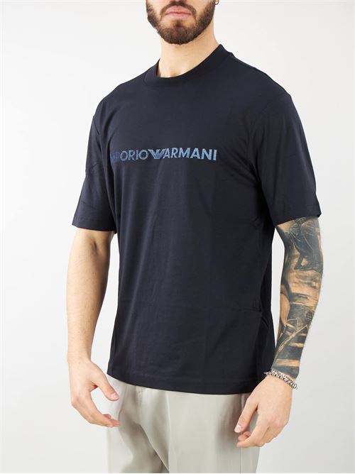 T-shirt in jersey Pima con ricamo logo Emporio Armani EMPORIO ARMANI | T-shirt | 3D1TG31JPZZ9R2
